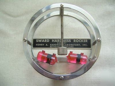 sward hardness rocker test